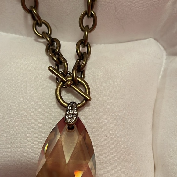 Necklace with glass pendant. Unique piece. - Picture 3 of 6